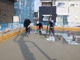 コンクリート打設状況