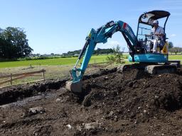 基礎工事掘削状況