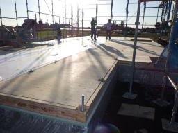 床合板張り完了