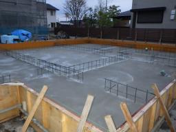 コンクリ－ト打設完了