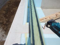 気密パッキン施工