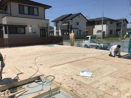 床合板設置状況