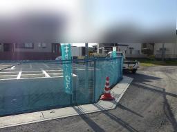 立ち入り禁止ネット設置