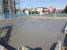 コンクリ－ト打設完了