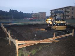 基礎の掘削工事