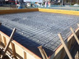 ベタ基礎鉄筋完了