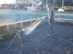 土壌防蟻処理状況