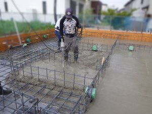 コンクリート打設状況