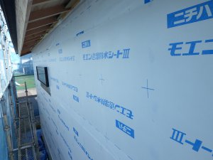 防湿シート張り状況