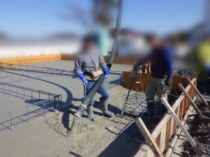 コンクリート打設状況