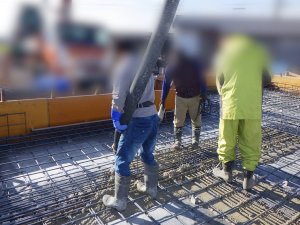 コンクリート打設状況