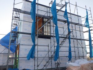 防湿シート張り状況