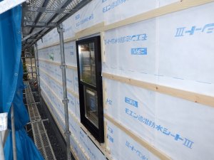 防湿シート張り状況