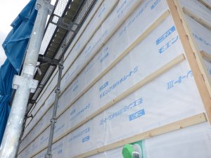 防湿シート張り状況