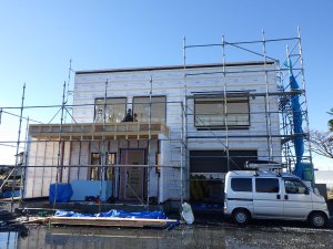 防湿シート張り状況