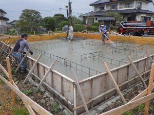 コンクリート打設状況