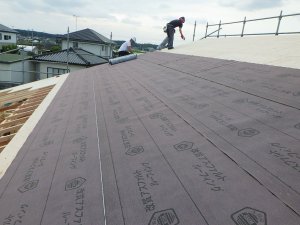 ルーフィング張り状況