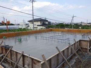 コンクリート打設完了