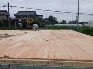 床合板張り状況