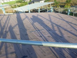 ルーフィング張り完了