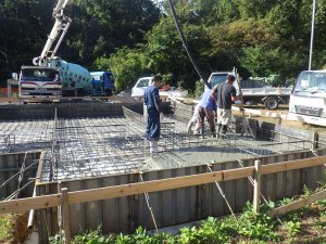 コンクリート打設状況