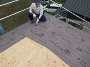 ルーフィング張り状況